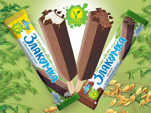 Zlakomka, the first vegan ice cream in Ukraine - Aktualności - Khladoprom Ice Cream Factory